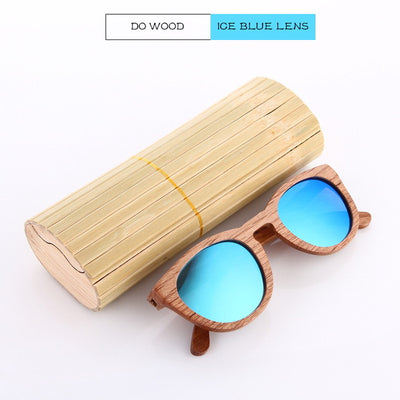 EZREAL Real Top Bamboo Wood Wooden Sunglasses Polarized Handmade Wood Mens Sunglass Sun glasses Men Gafas Oculos De Sol Madera
