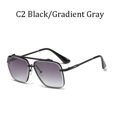 Luxury brand design Fashion Classic Mach Six Style Gradient lens Sunglasses Men Vintage Brand Design Sun Glasses Oculos 95527