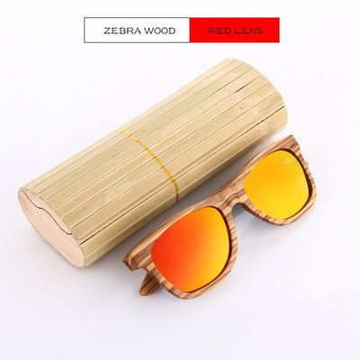 EZREAL Real Top Bamboo Wood Wooden Sunglasses Polarized Handmade Wood Mens Sunglass Sun glasses Men Gafas Oculos De Sol Madera