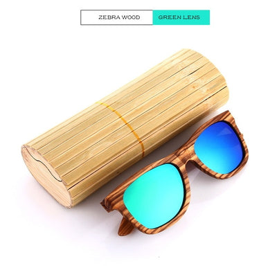 EZREAL Real Top Bamboo Wood Wooden Sunglasses Polarized Handmade Wood Mens Sunglass Sun glasses Men Gafas Oculos De Sol Madera