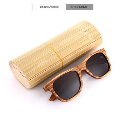 EZREAL Real Top Bamboo Wood Wooden Sunglasses Polarized Handmade Wood Mens Sunglass Sun glasses Men Gafas Oculos De Sol Madera