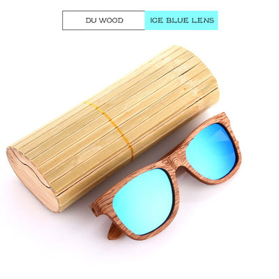 EZREAL Real Top Bamboo Wood Wooden Sunglasses Polarized Handmade Wood Mens Sunglass Sun glasses Men Gafas Oculos De Sol Madera