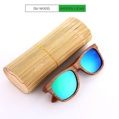 EZREAL Real Top Bamboo Wood Wooden Sunglasses Polarized Handmade Wood Mens Sunglass Sun glasses Men Gafas Oculos De Sol Madera